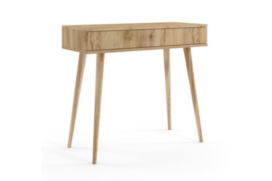 Konsola MELI z szufladą skandynawska boho - kolor Dąb craft