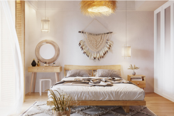 Konsola MELI z szufladą skandynawska boho - kolor Dąb craft