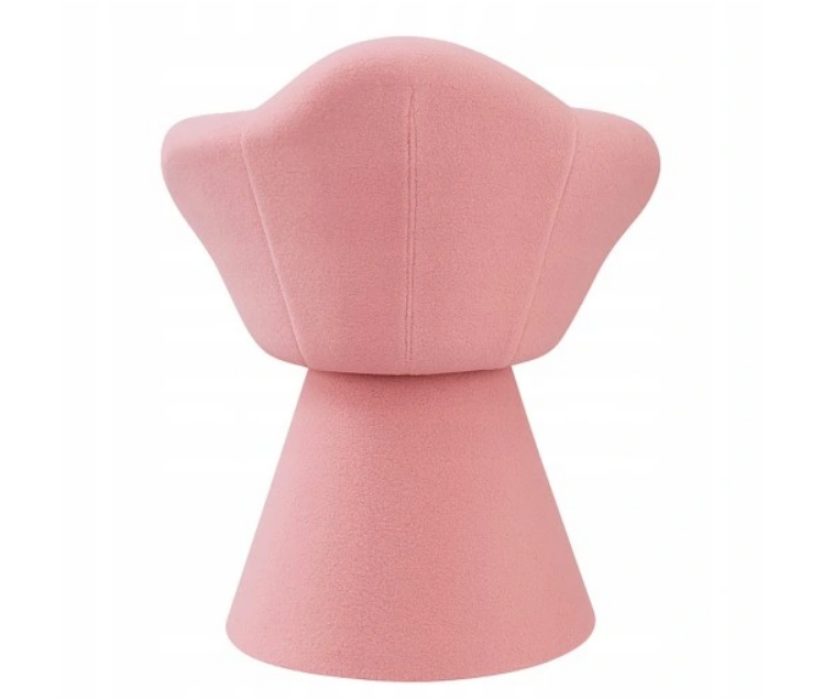 Krzesło tapicerowane Lilia Rożowe/boucle