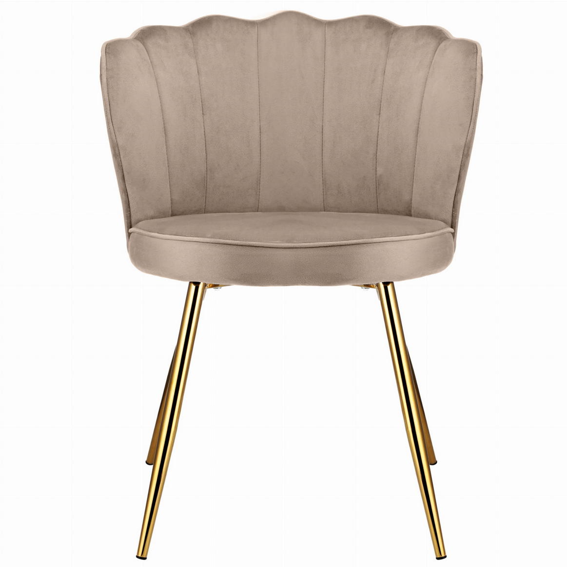 Eleganckie Krzesło w Stylu „Shell” – Różowy Welur JUMI