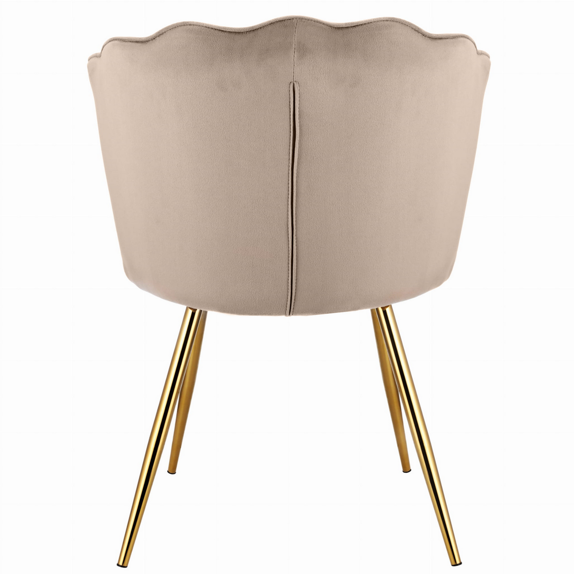 Eleganckie Krzesło w Stylu „Shell” – Różowy Welur JUMI