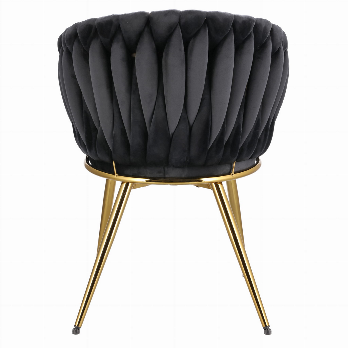 Ekskluzywne Krzesło Glamour z Aksamitnym Obiciem i Złotymi Nogami JUMI