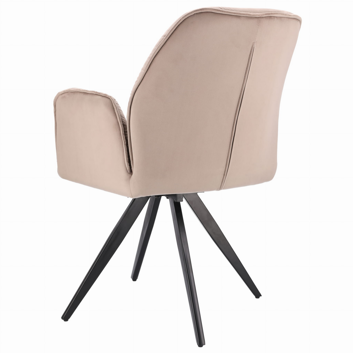 Nowoczesne Krzesło Welurowe z Obrotowym Siedziskiem JUMI