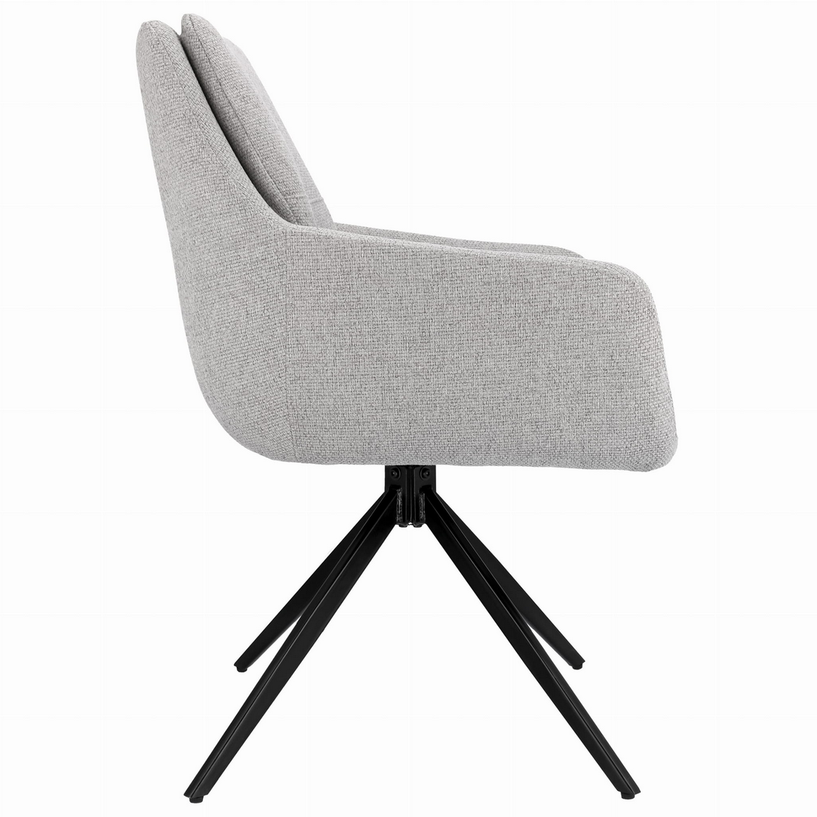 Nowoczesne Krzesło Obrotowe z Tkaniny Plecionej JUMI