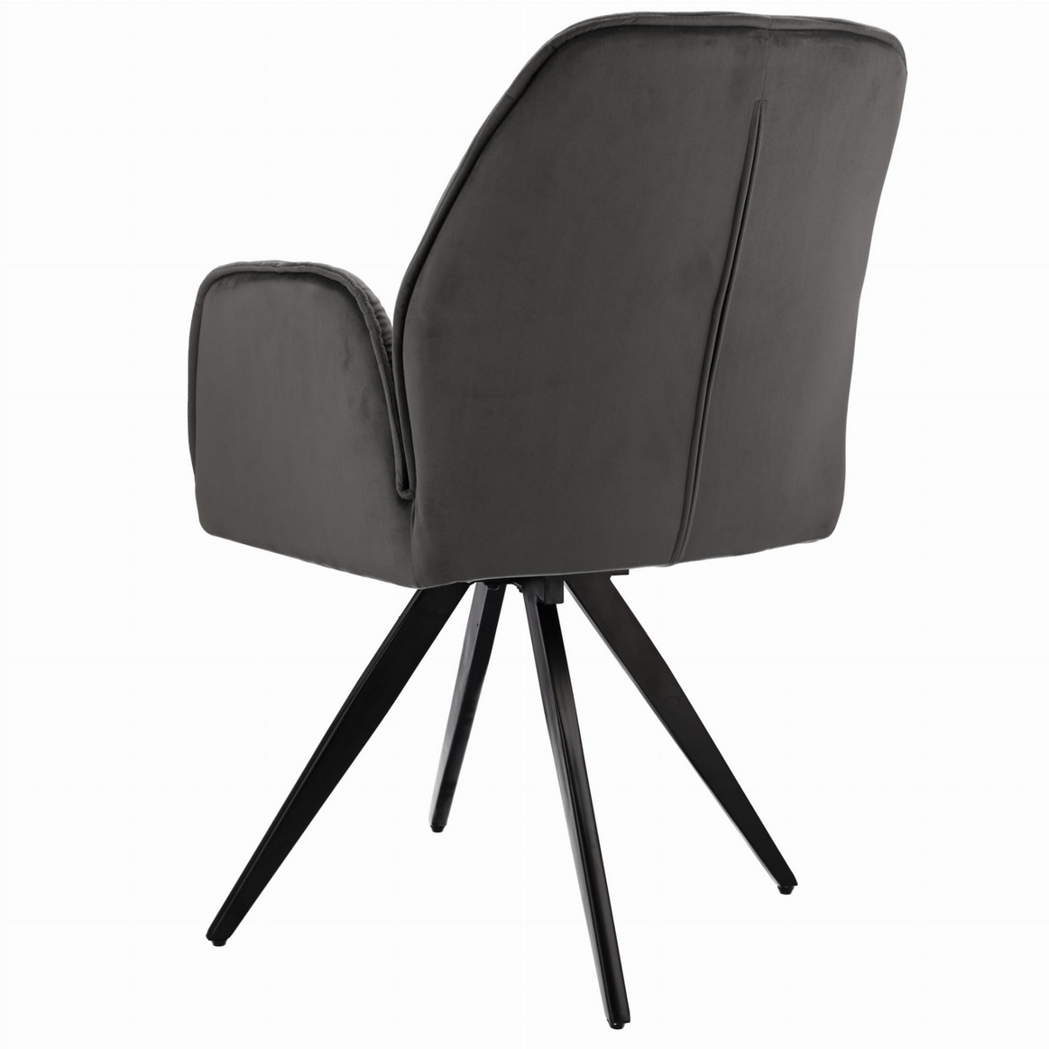 Nowoczesne Krzesło Welurowe z Obrotowym Siedziskiem JUMI