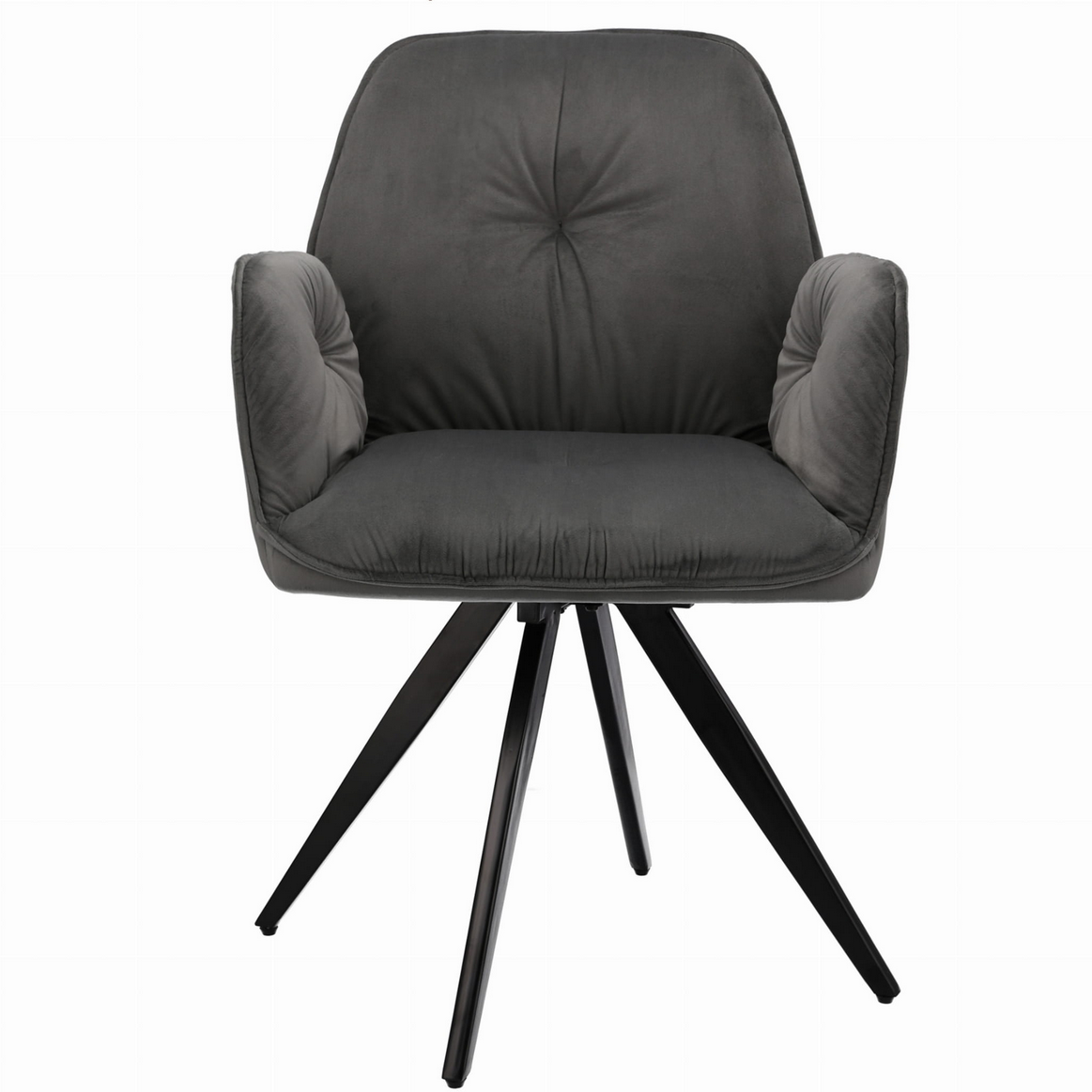 Nowoczesne Krzesło Welurowe z Obrotowym Siedziskiem JUMI