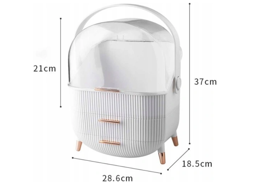 Organizer kosmetyczny z kopułą – Twoje kosmetyki zawsze idealnie uporządkowane