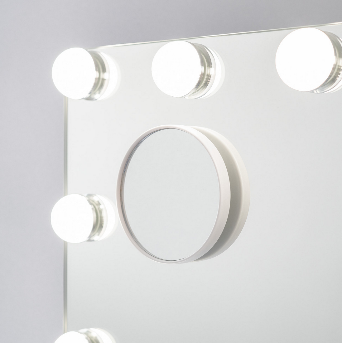 Flamingueo Lustro do Makijażu 15 LED 3 Tryby Świecenia Lustro Do Toaletki Biały