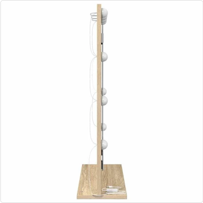 Lustro Toaletowe LED w Stylu Drewna – Idealne Uzupełnienie Każdej Toaletki