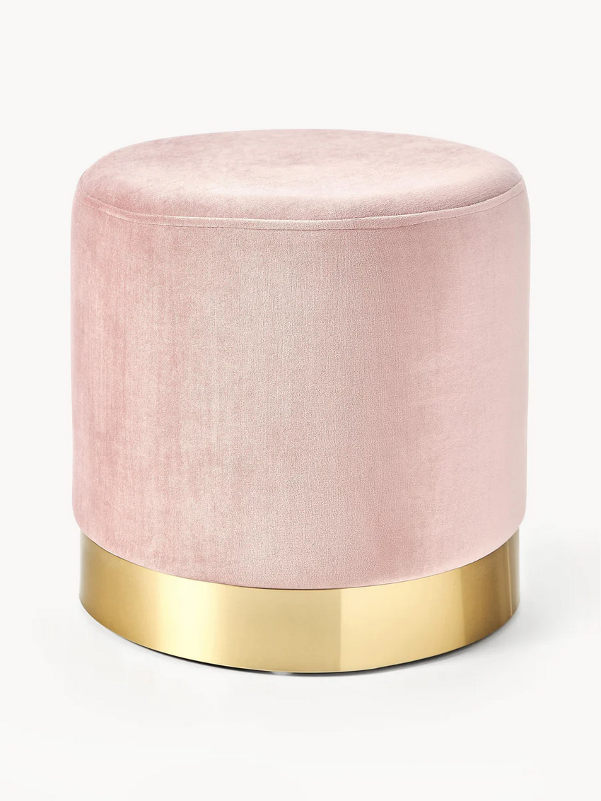 Puf z aksamitu Orchid Westwing Collection