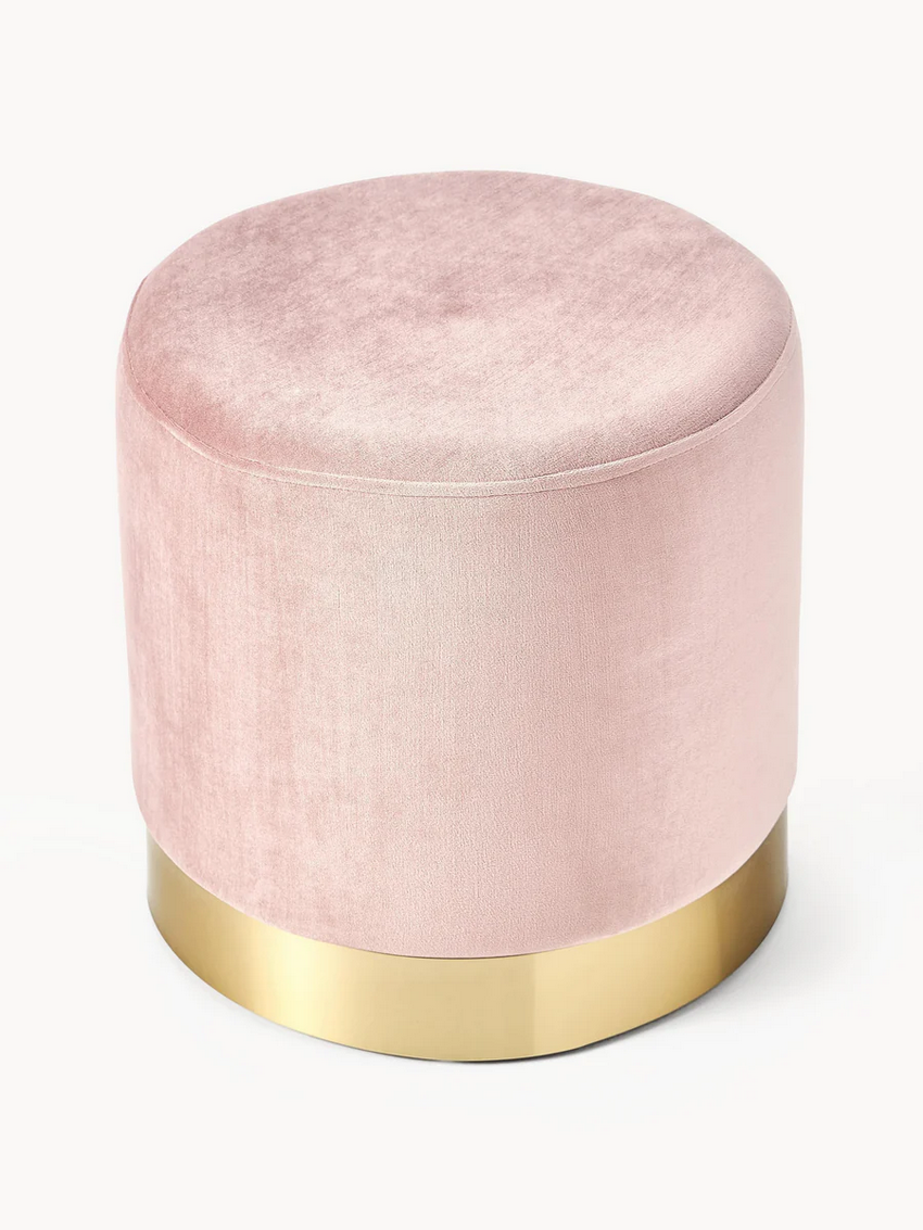 Puf z aksamitu Orchid Westwing Collection