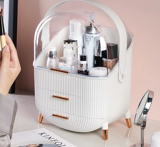 Organizer kosmetyczny z kopułą – Twoje kosmetyki zawsze idealnie uporządkowane